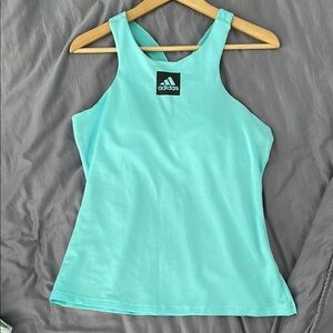 Adidas Green Fitted Tank Top